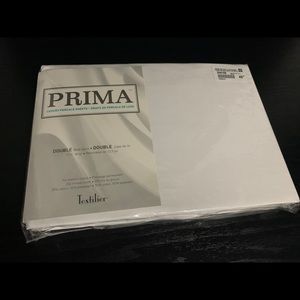 White Cotton Bed Skirt - Double NEW